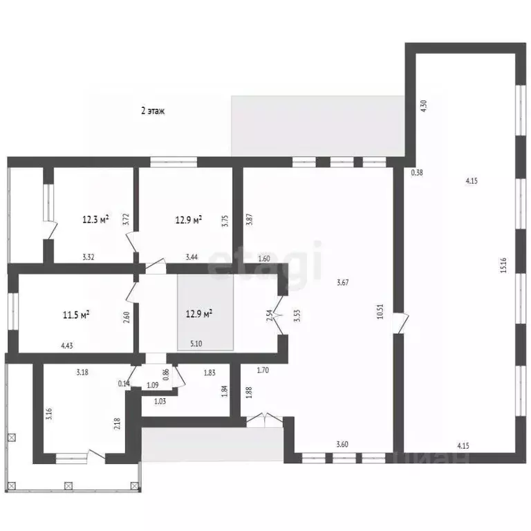 Дом в Мордовия, Лямбирский район, с. Берсеневка ул. Южная, 3 (553 м) - Фото 2