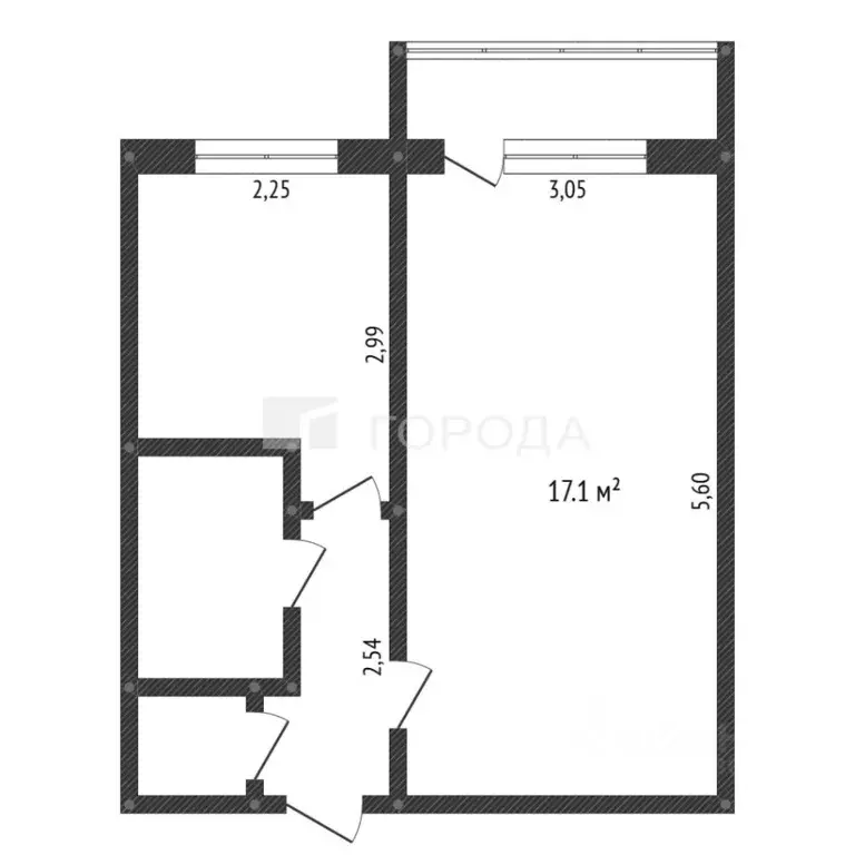 1-к кв. Кемеровская область, Новокузнецк ул. Тореза, 84 (30.2 м) - Фото 2