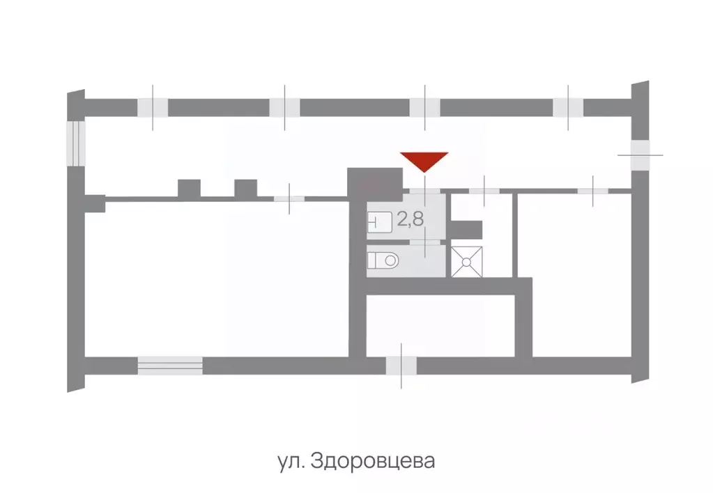 Офис в Санкт-Петербург ул. Здоровцева, 10 (3 м) - Фото 2