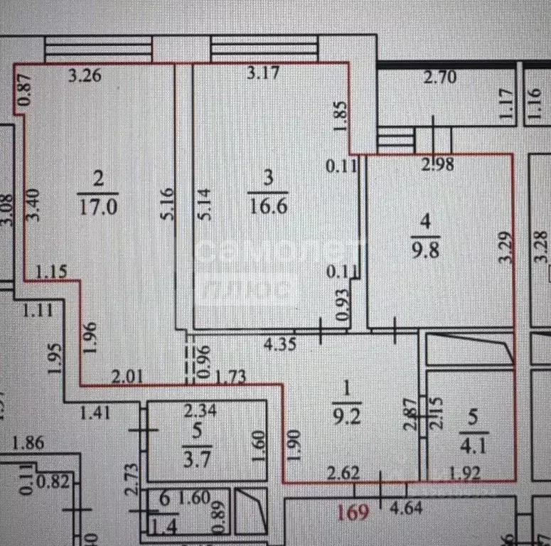 2-к кв. Липецкая область, Липецк Московская ул., 159к2 (56.7 м) - Фото 1