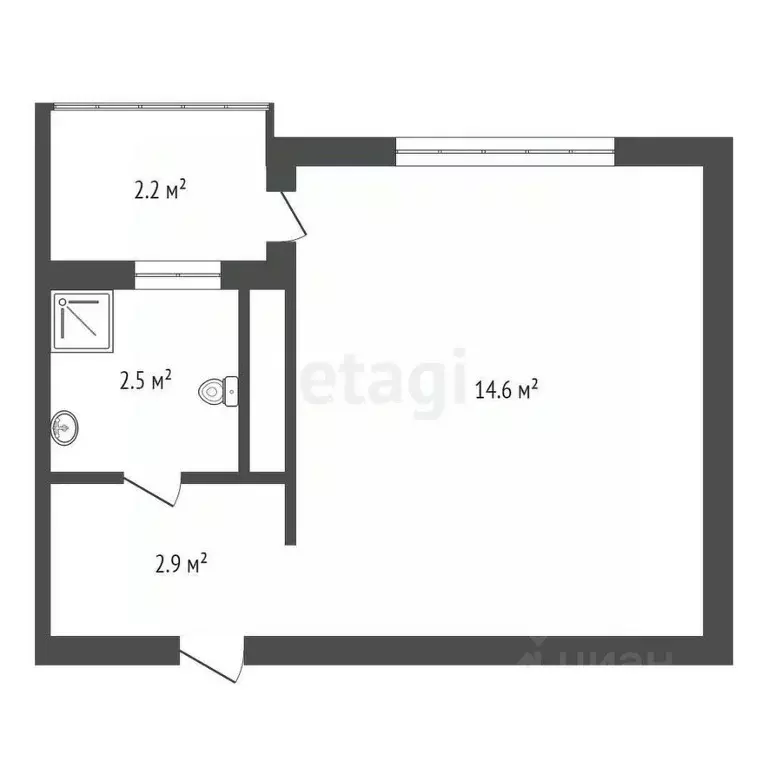 Студия Краснодарский край, Анапа Пионерский просп., 104 (20.0 м) - Фото 2