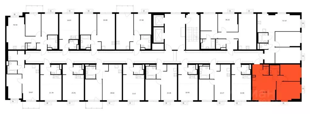 2-к кв. Ленинградская область, Всеволожский район, д. Новое Девяткино ... - Фото 2