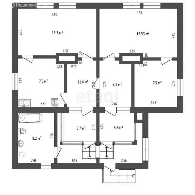 Дом в Калининградская область, Гурьевский муниципальный округ, посёлок ... - Фото 2