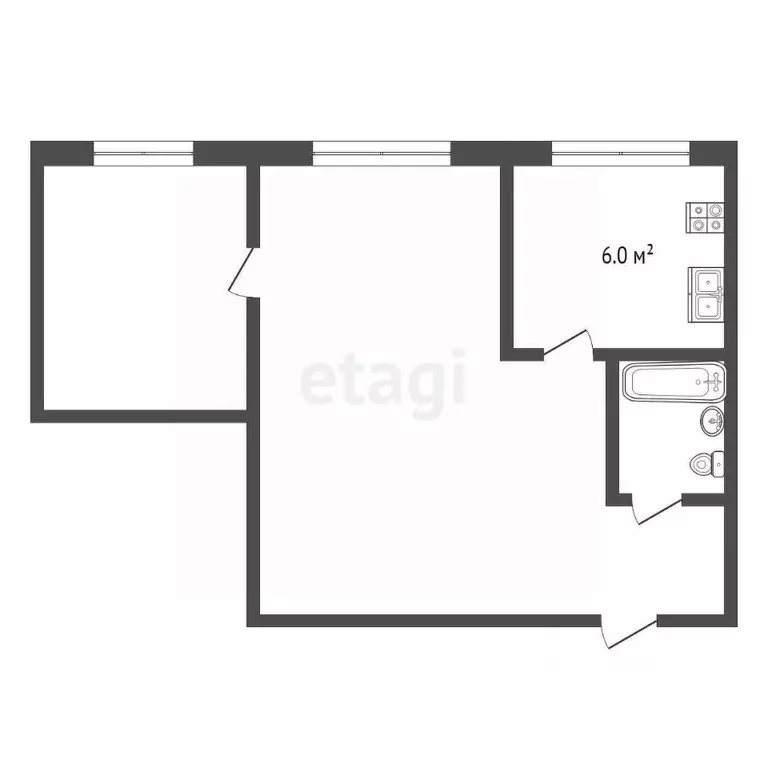 2-к кв. Ярославская область, Ярославль ул. Добрынина, 29 (34.5 м) - Фото 1