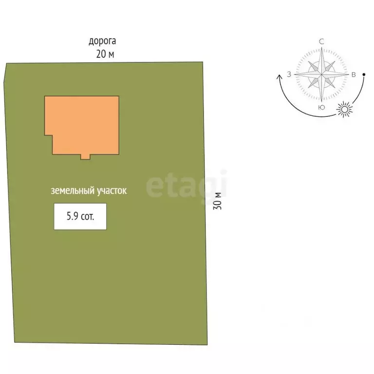 Участок в Ростовская область, Ростов-на-Дону 2-й Морозный пер. (5.9 ... - Фото 2