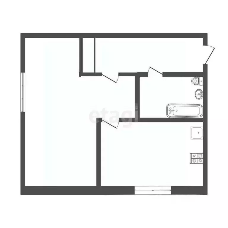 1-к кв. Воронежская область, Воронеж ул. Березовая Роща, 36 (30.9 м) - Фото 2