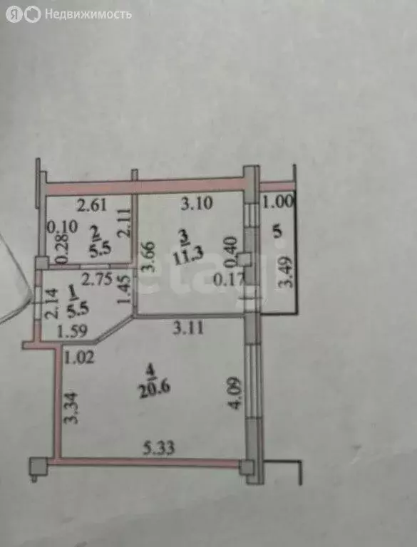 1-комнатная квартира: Липецк, улица И.В. Свиридова, 6 (42.9 м) - Фото 1
