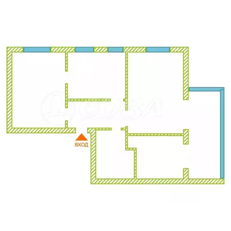3-к кв. Тюменская область, Тюмень ул. Кирова, 8 (107.5 м) - Фото 2