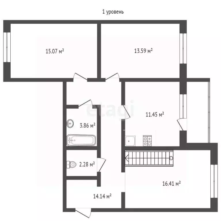 3-к кв. Воронежская область, Борисоглебск Советская ул., 88 (123.3 м) - Фото 1