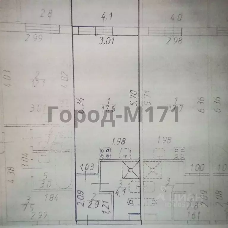 Студия Санкт-Петербург ул. Генерала Кравченко, 8 (24.8 м) - Фото 2
