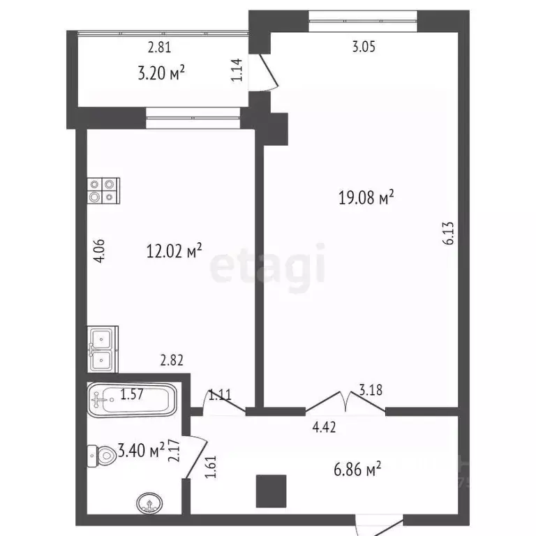 1-к кв. Саха (Якутия), Якутск ул. Лермонтова, 83 (41.4 м) - Фото 1