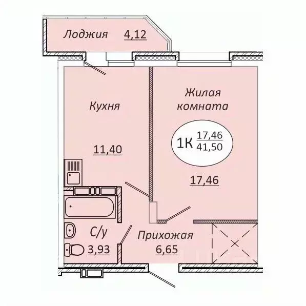 1-к кв. Новосибирская область, Новосибирск 2-я Воинская ул., 51 (41.5 ... - Фото 0