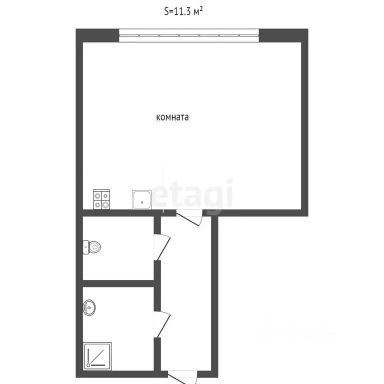 Комната Смоленская область, Смоленск ул. Петра Алексеева, 11к3 (12.0 ... - Фото 2