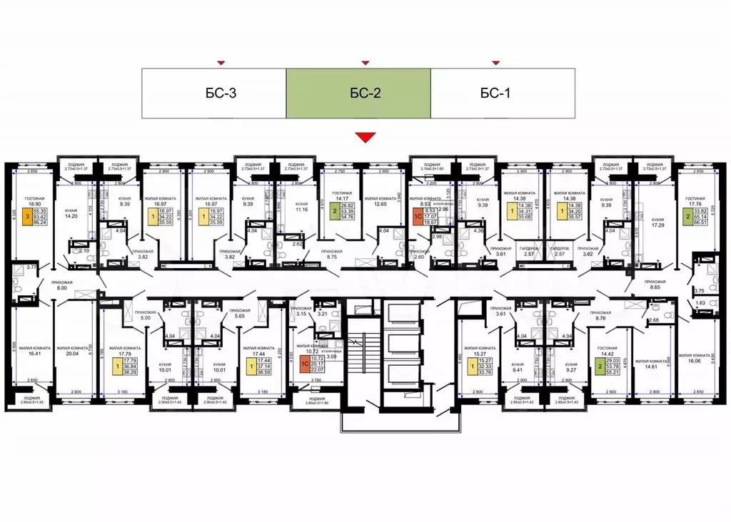 1-к. квартира, 35,6 м, 23/25 эт. - Фото 1