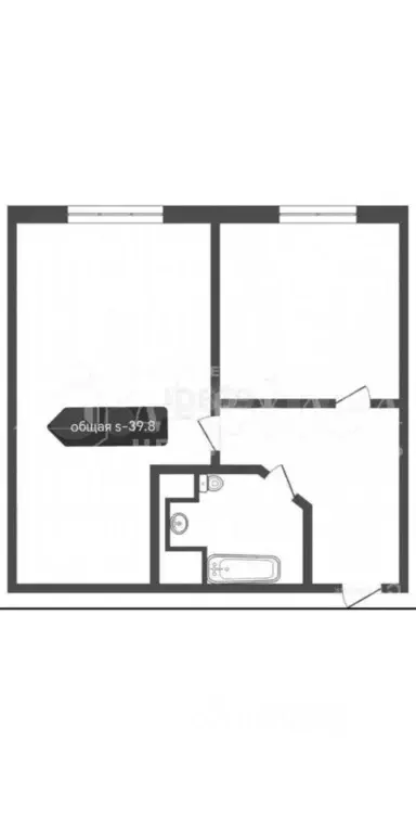 1-к кв. Кемеровская область, Кемерово Ленинградский просп., 28А (39.8 ... - Фото 2