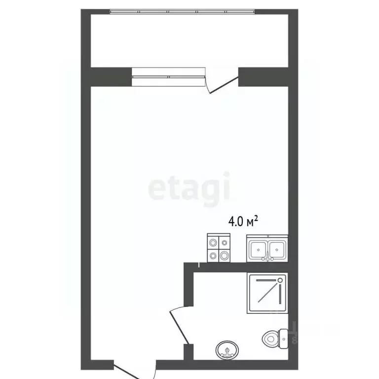 Студия Ставропольский край, Пятигорск ул. Орджоникидзе (18.6 м) - Фото 2