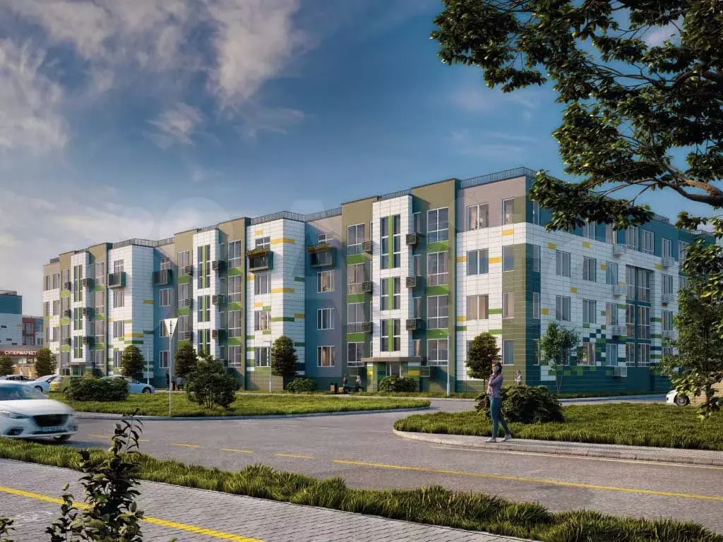 1-к. квартира, 35,7 м, 4/4 эт. - Фото 0