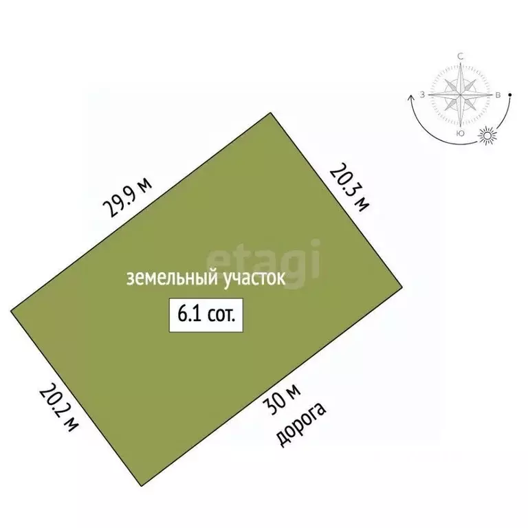 Участок в Севастополь Красный Октябрь КСП,  (6.0 сот.) - Фото 2