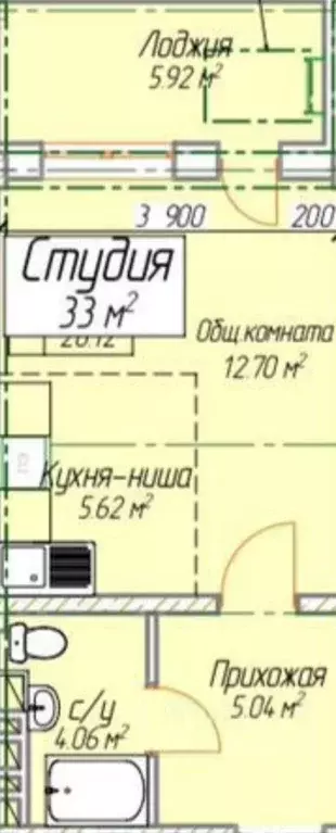 Студия Дагестан, Махачкала просп. Насрутдинова, 158 (33.0 м) - Фото 0