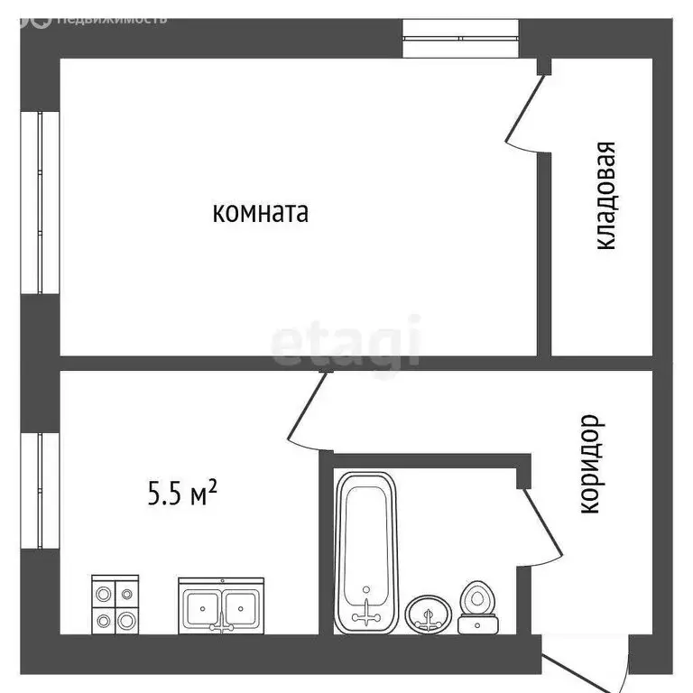 1-комнатная квартира: Рыбинск, улица Свободы, 23А (31.2 м) - Фото 0