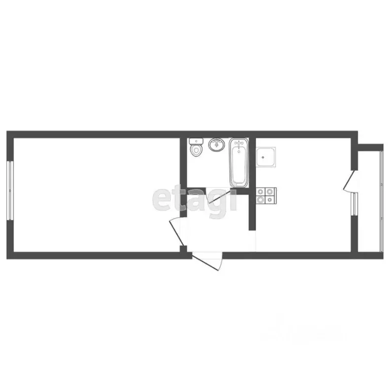 1-к кв. Тверская область, Тверь Оснабрюкская ул., 10 (42.4 м) - Фото 2