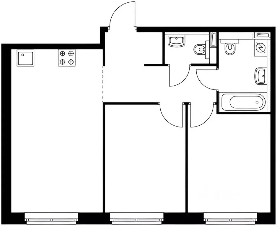 2-к кв. Московская область, Мытищи ул. Мира, 37 (54.5 м) - Фото 2