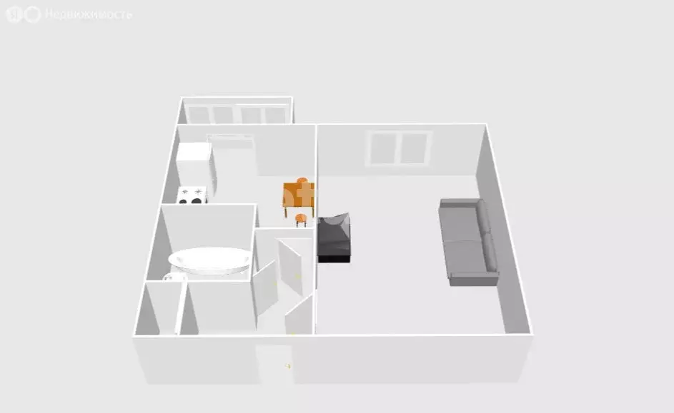 1-комнатная квартира: Ноглики, Физкультурная улица, 66 (38.8 м) - Фото 2