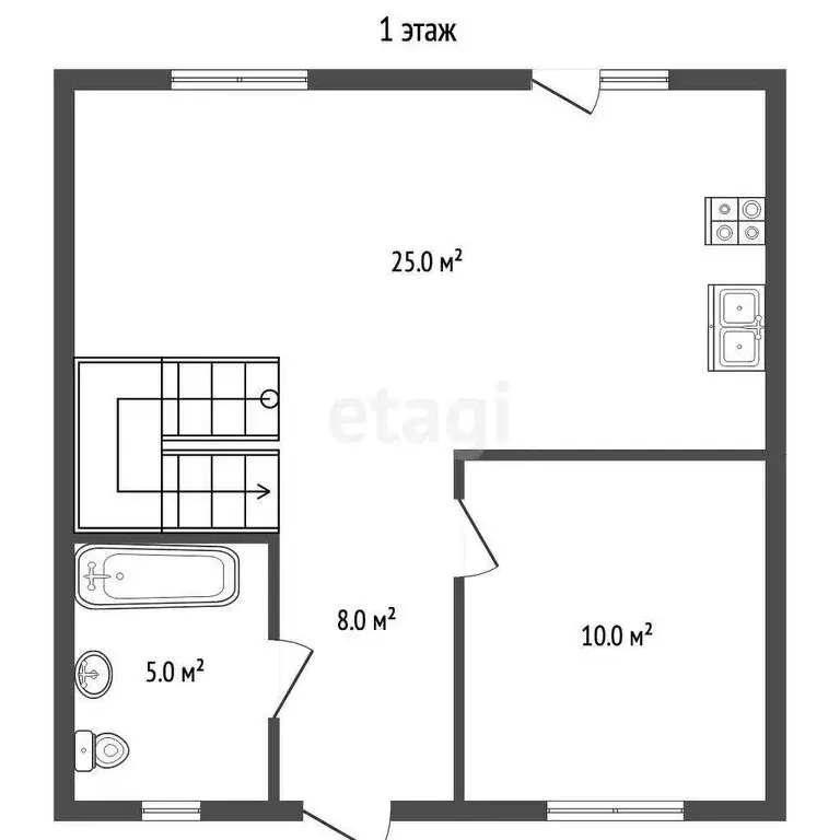 Дом в Верхнебаканский, СОТ Баканское, улица имени Ларисы ... - Фото 2