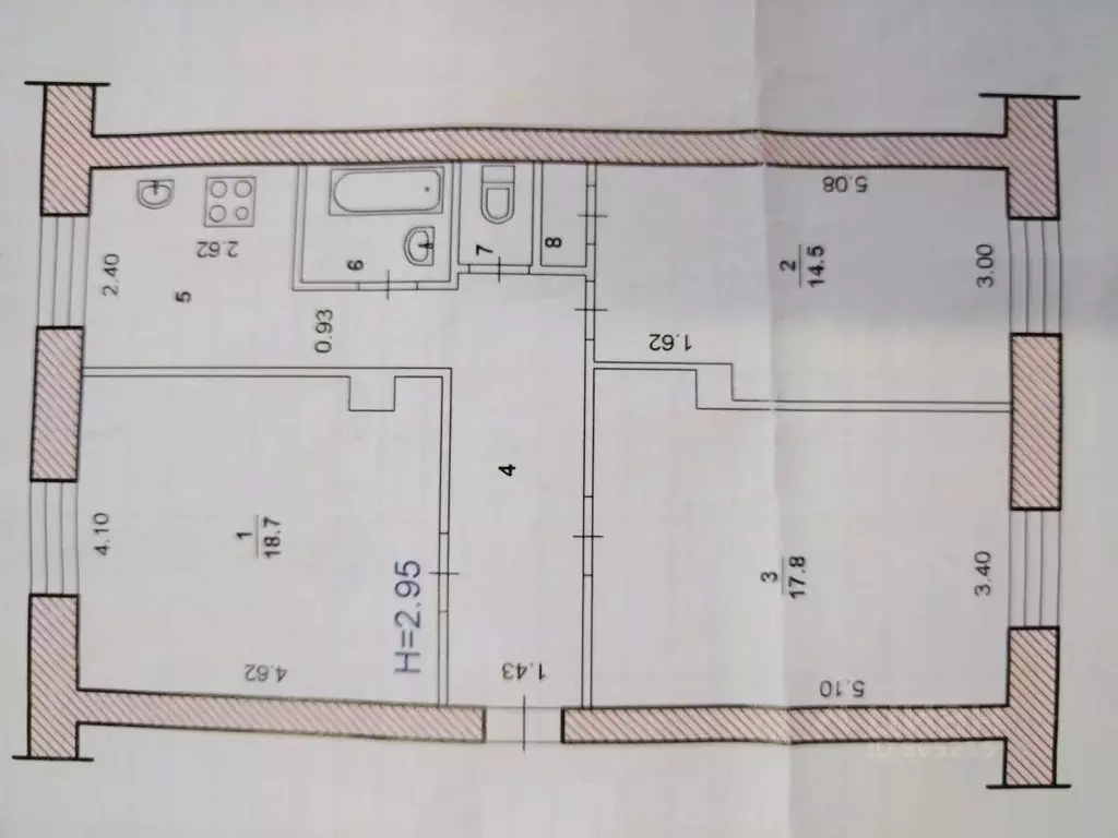 Комната Волгоградская область, Волжский ул. 19-го Партсъезда, 65 (17.8 ... - Фото 2