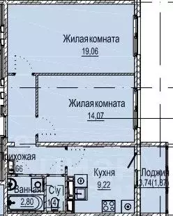 2-к кв. Нижегородская область, Нижний Новгород Лесной Городок мкр, ... - Фото 1