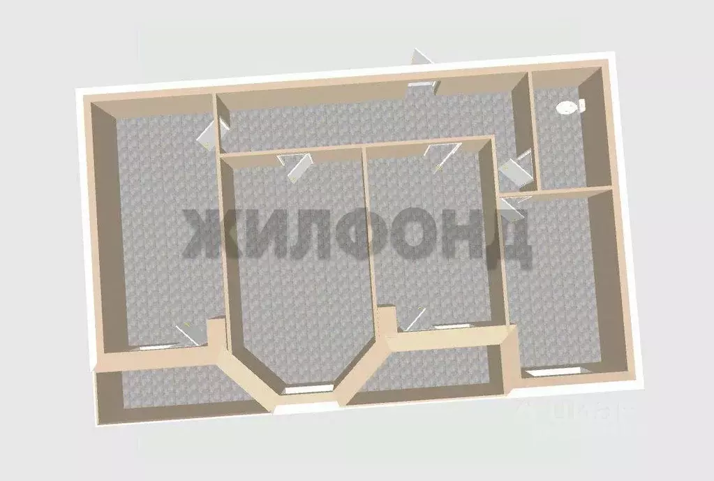 3-к кв. Белгородская область, Белгород ул. Белгородского полка, 65 ... - Фото 1