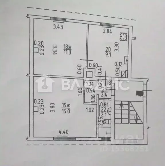 2-к кв. Калининградская область, Калининград ул. Баумана, 32 (42.0 м) - Фото 2