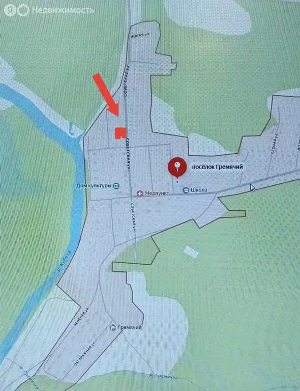 Участок в посёлок Гремячий, Советская улица, 2 (22 м) - Фото 2