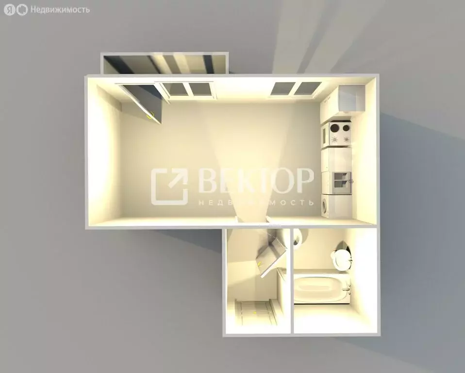 Квартира-студия: Ярославль, улица Строителей, 18 (27.7 м) - Фото 2