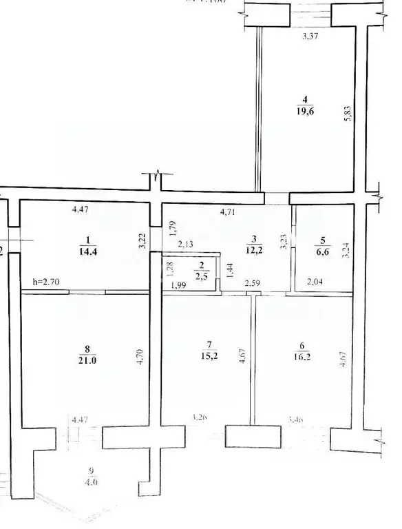 3-к кв. Забайкальский край, Чита Угданская ул., 3 (107.7 м) - Фото 1