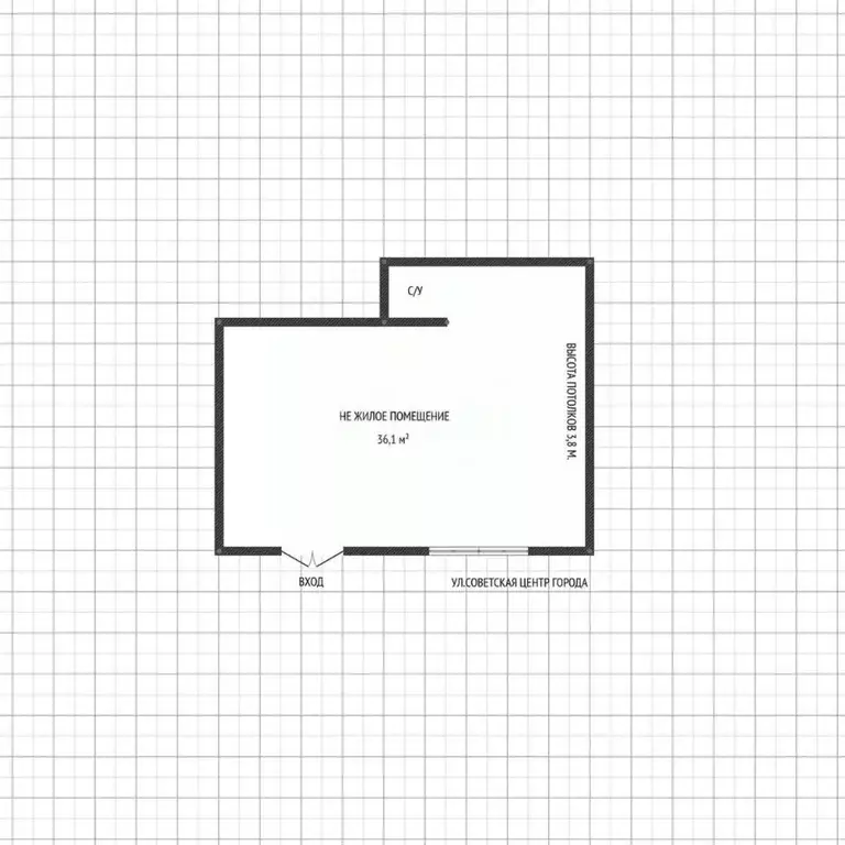 Торговая площадь в Адыгея, Майкоп Советская ул., 207 (36 м) - Фото 2