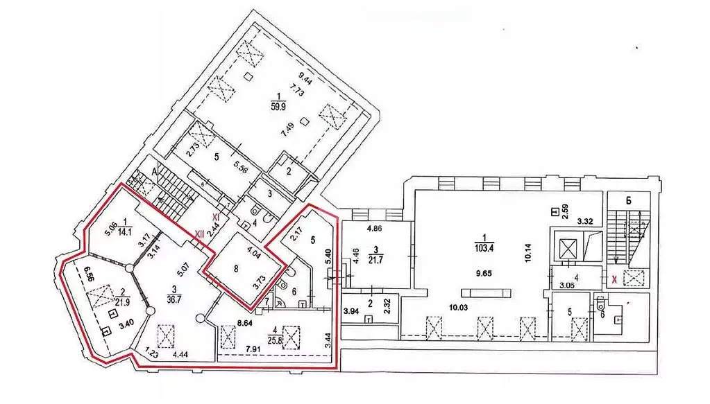 Офис в Москва ул. Большая Якиманка, 17/2С1 (136 м) - Фото 1