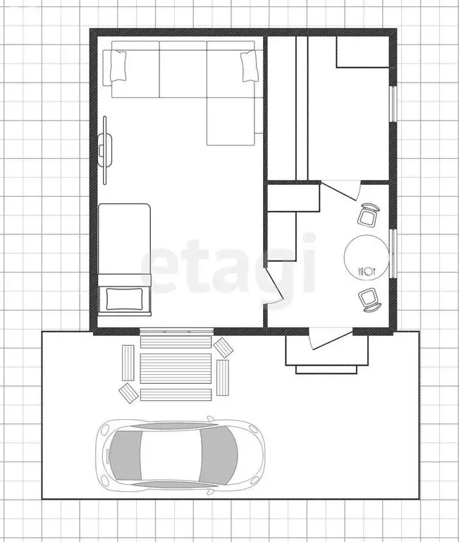 Дом в Нежинский сельсовет, СТ Уральские Зори, Уральская улица (25.1 м) - Фото 1