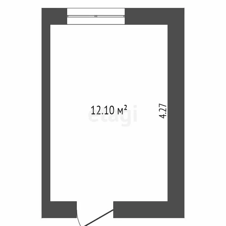 1к в -комнатной квартире (11.9 м) - Фото 1