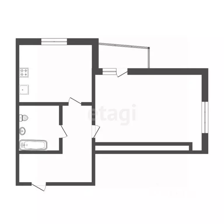 1-к кв. Мордовия, Саранск Коммунистическая ул., 15 (44.3 м) - Фото 2