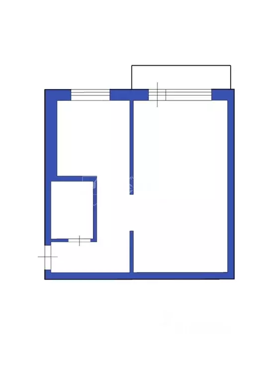 1-к кв. Кемеровская область, Кемерово Рекордная ул., 3А (32.0 м) - Фото 2