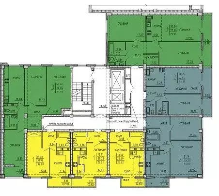 3-к кв. Пензенская область, Пенза ул. Генерала Глазунова, 11 (78.88 м) - Фото 2