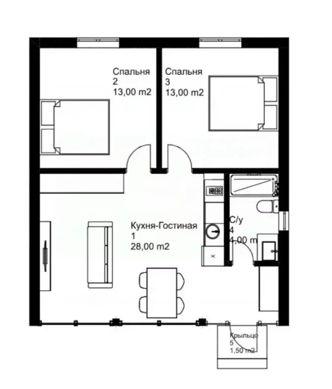 Коттедж в Липецкая область, Липецк ул. Моховая, 32 (60 м) - Фото 1