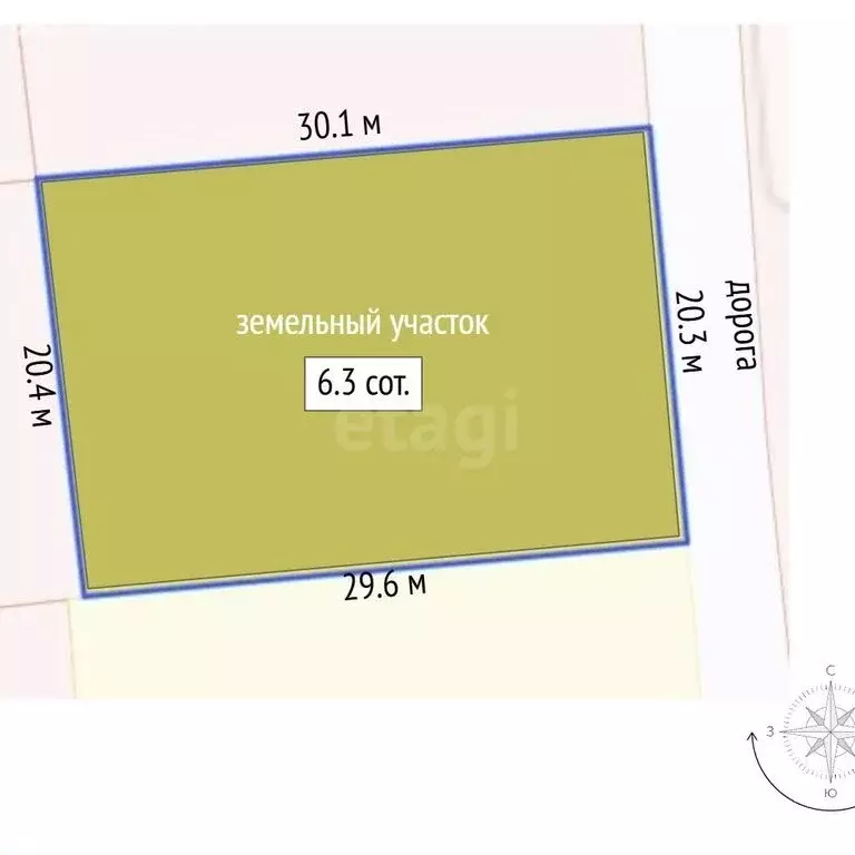Участок в Брянск, СНТ Родничок (6.3 м) - Фото 0