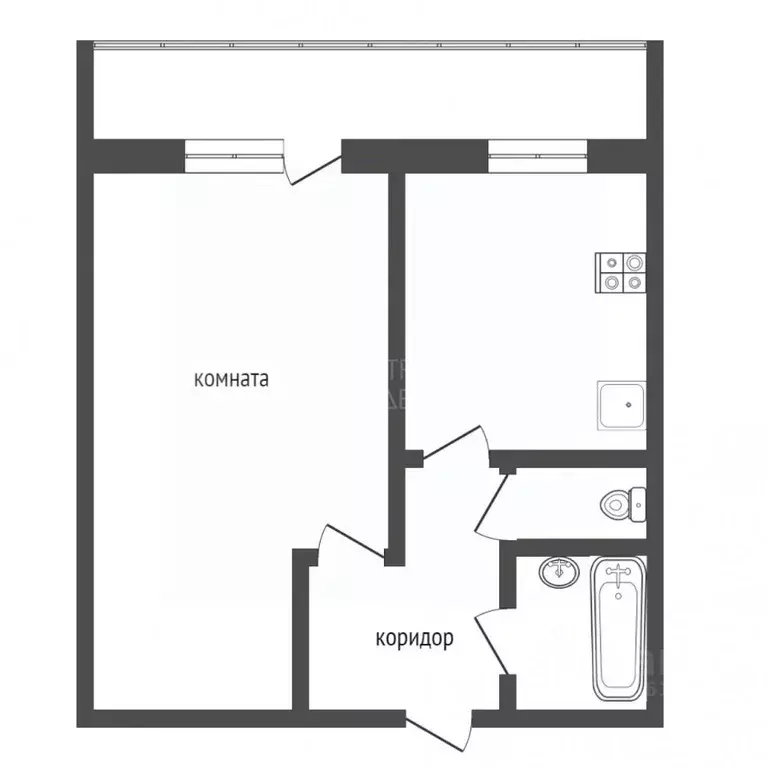 1-к кв. Тюменская область, Тюмень ул. Елизарова, 8 (35.0 м) - Фото 2