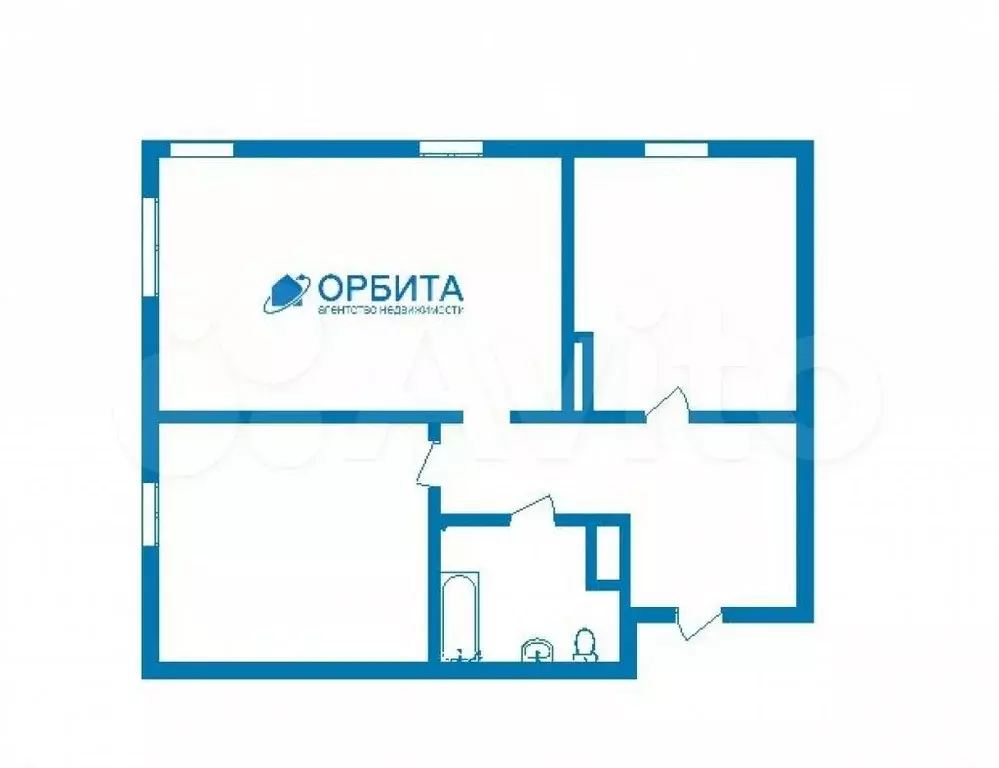 2-к. квартира, 55 м, 6/14 эт. - Фото 0