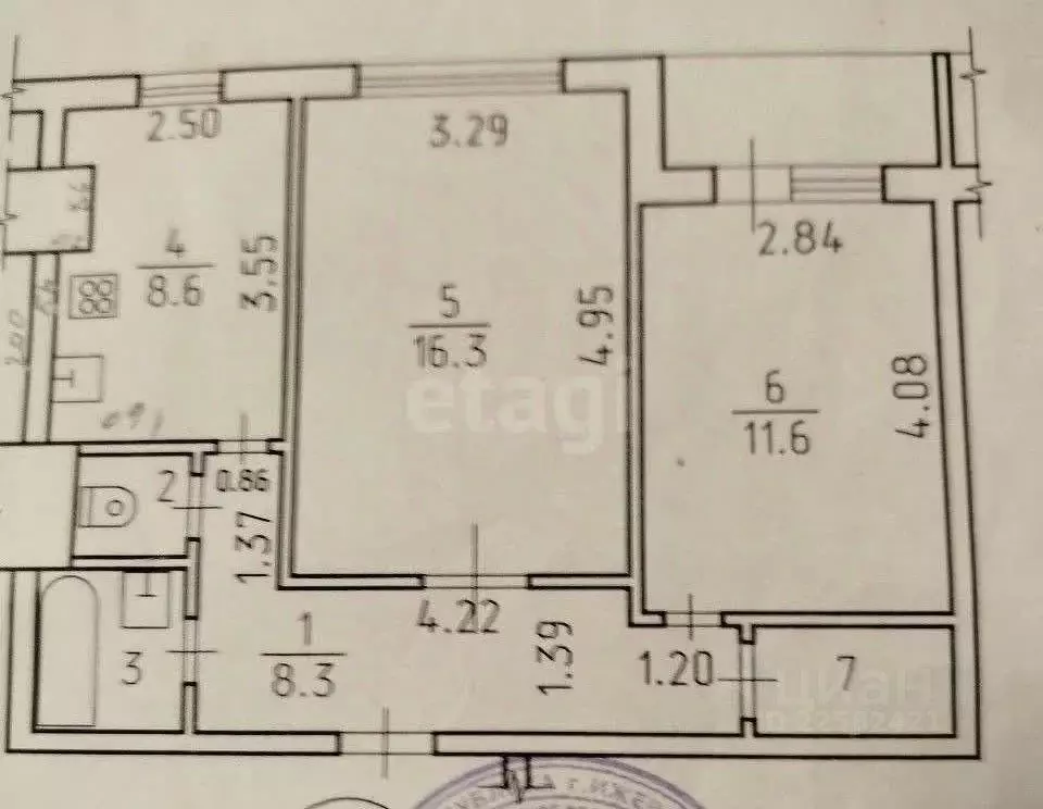 2-к кв. Удмуртия, Ижевск ул. Ленина, 106 (50.2 м) - Фото 1