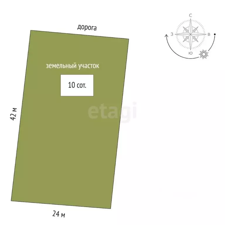 Участок в Ростовская область, Аксайский район, Ольгинское с/пос, ... - Фото 1