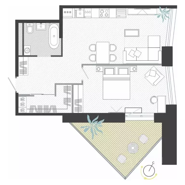 2-к кв. Приморский край, Владивосток ул. Нейбута (60.32 м) - Фото 1