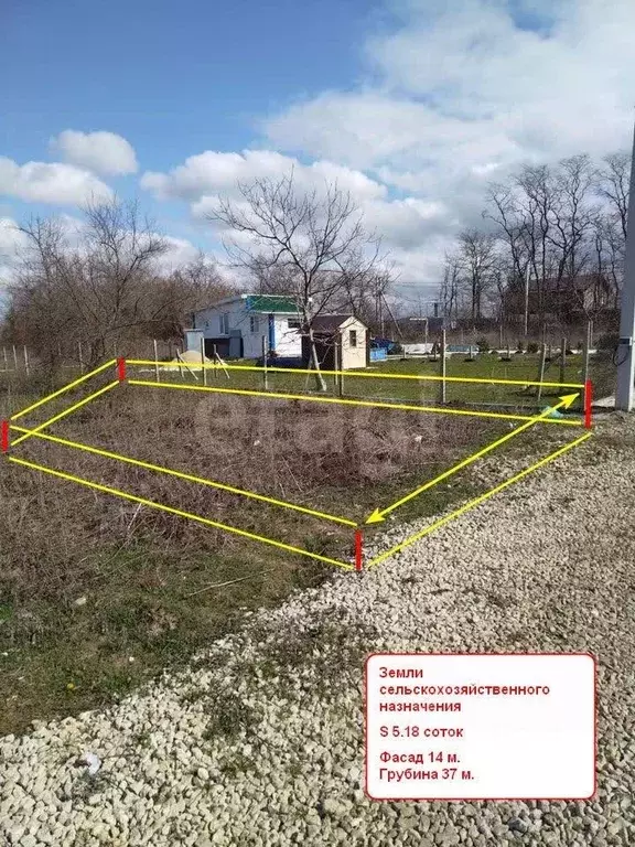 Участок в Краснодарский край, Анапа  (5.18 сот.) - Фото 1